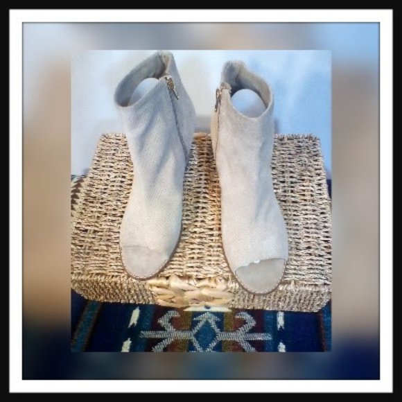 Crown Vintage Peep Toe Bootie
